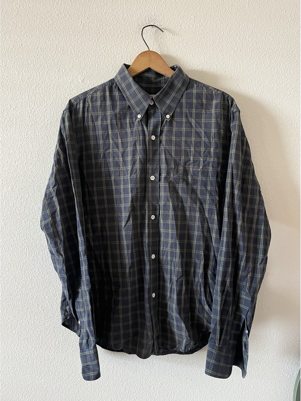 Band of Outsiders Plaid Button Down Shirt Mens Long Sleeve